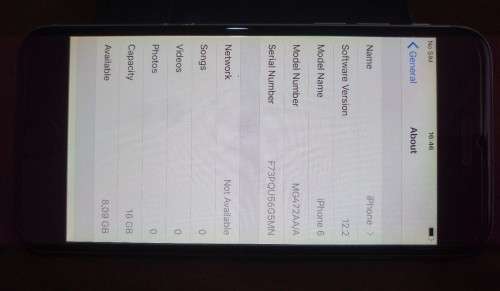 Apple Iphone 6 16G Space Grey MG472AA-A in excellent condition