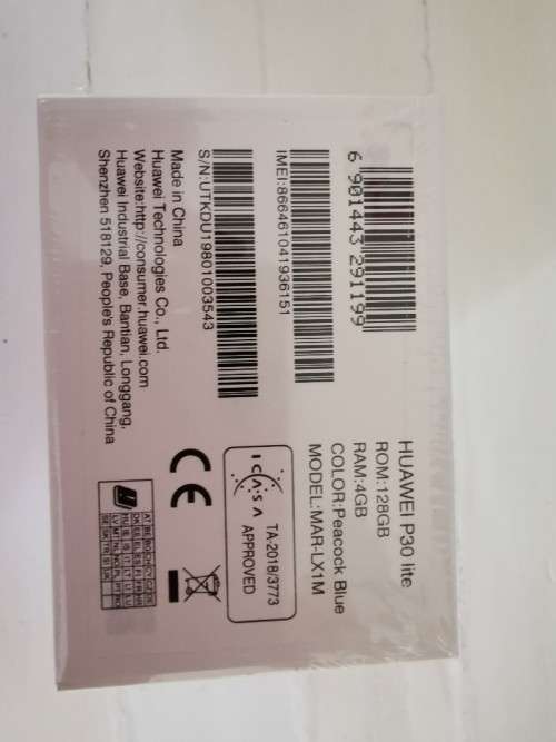 Brand new unopened Huawei P30 Lite smartphone for sale