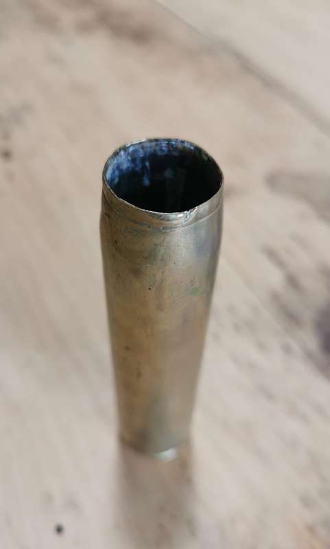 1955 British 20mm Oerlikon L70 anti-aircraft gun shell