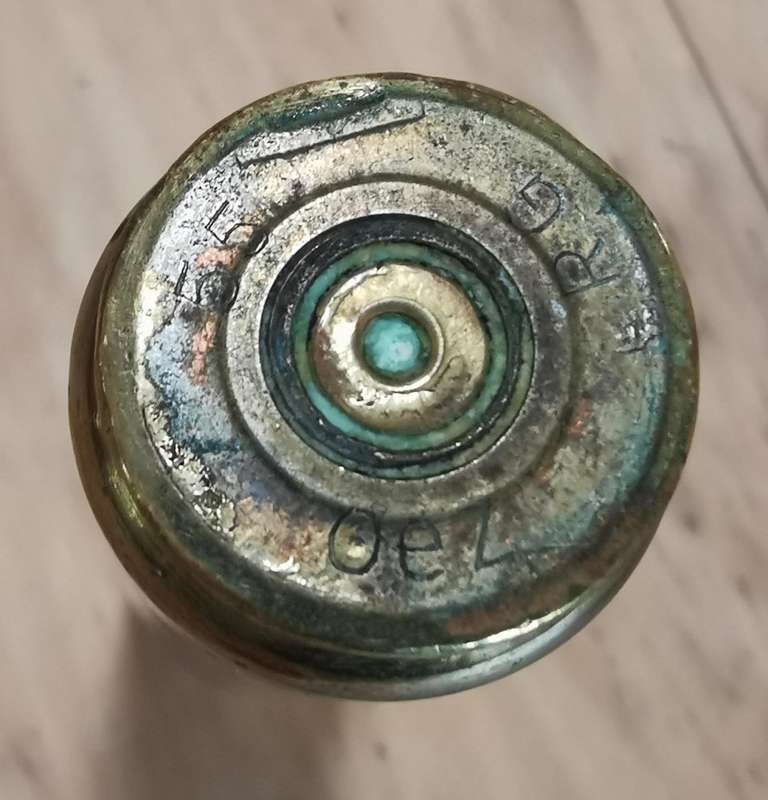 1955 British 20mm Oerlikon L70 anti-aircraft gun shell