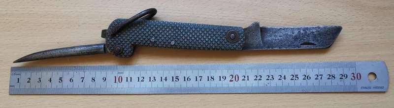 Large British WW2-era navy pattern clasp jack knife, by Rodgers of Sheffield