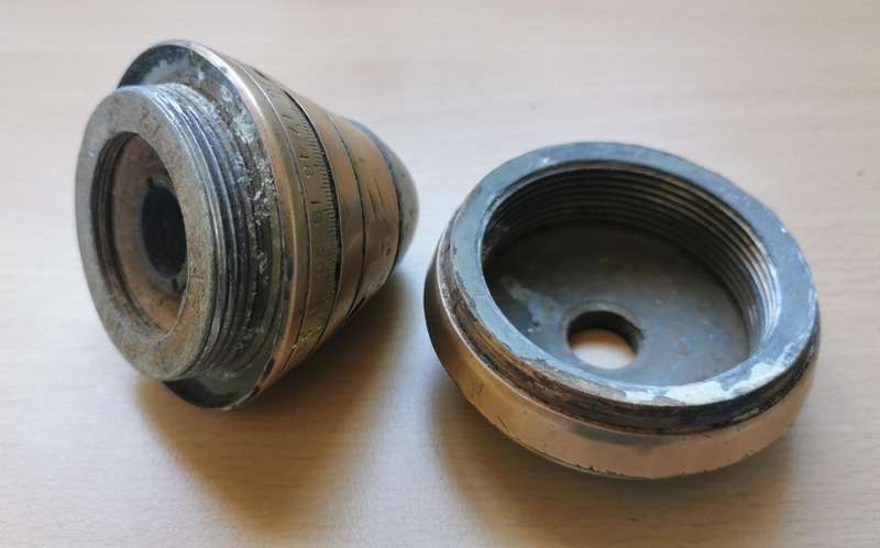 WW1 British 13 Pounder Mk4 75mm shrapnel projectile with #80 Time and Percussion fuze