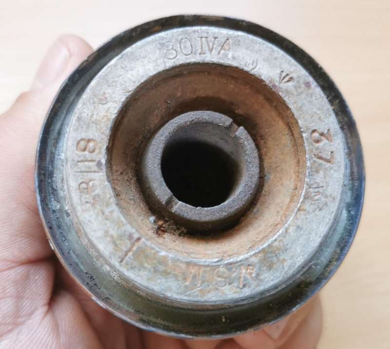 WW1 British 13 Pounder Mk4 75mm shrapnel projectile with #80 Time and Percussion fuze