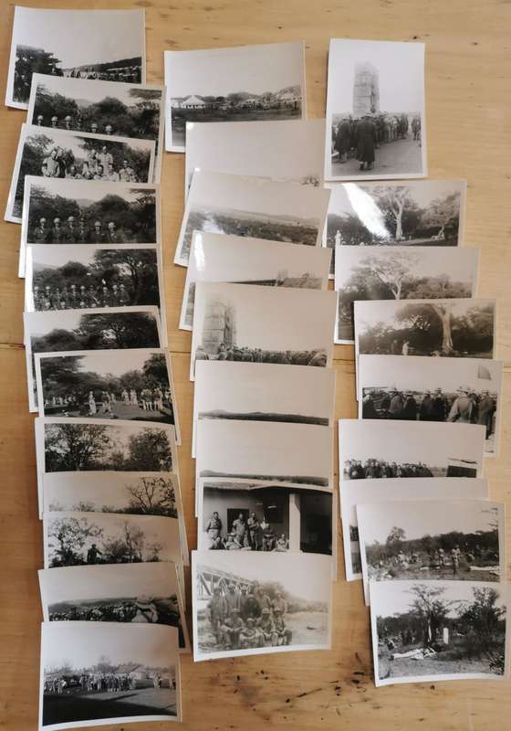 Lot of 48 original photos of Union Defence Forces in field under Brig.-Gen. George Brink late 1930s
