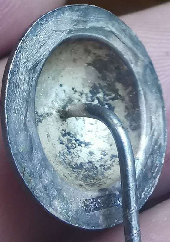 Rare silver Memorable Order of Tin Hats (MOTH) pin badge