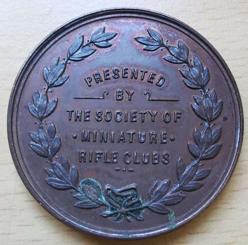 The Bell Medal presented by the Society of Miniature Rifle Clubs 1909 to 1930