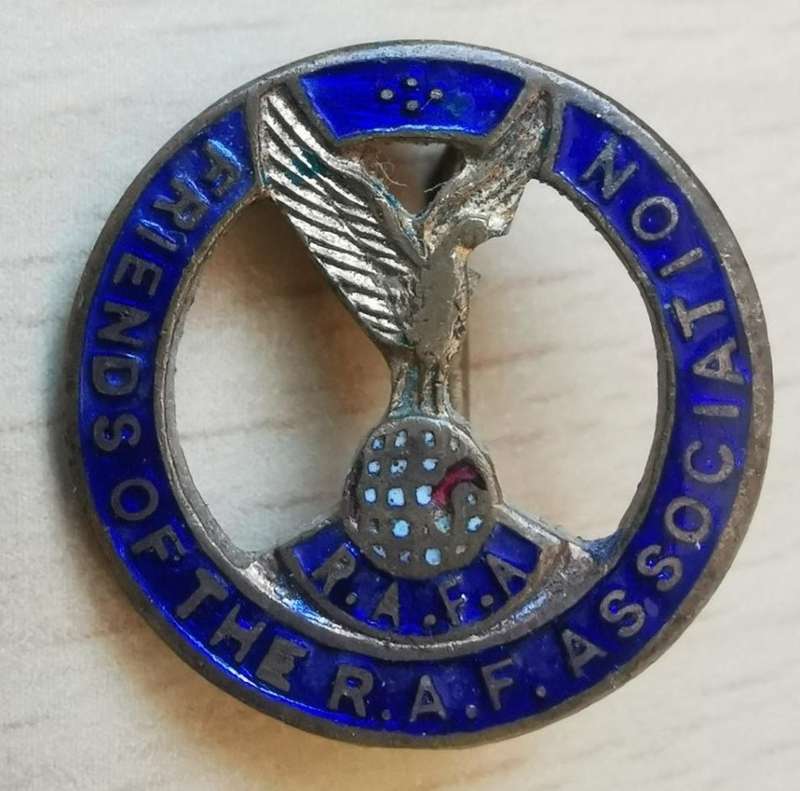 Friends of the Royal Air Forces Association (RAFA) badge - enameled