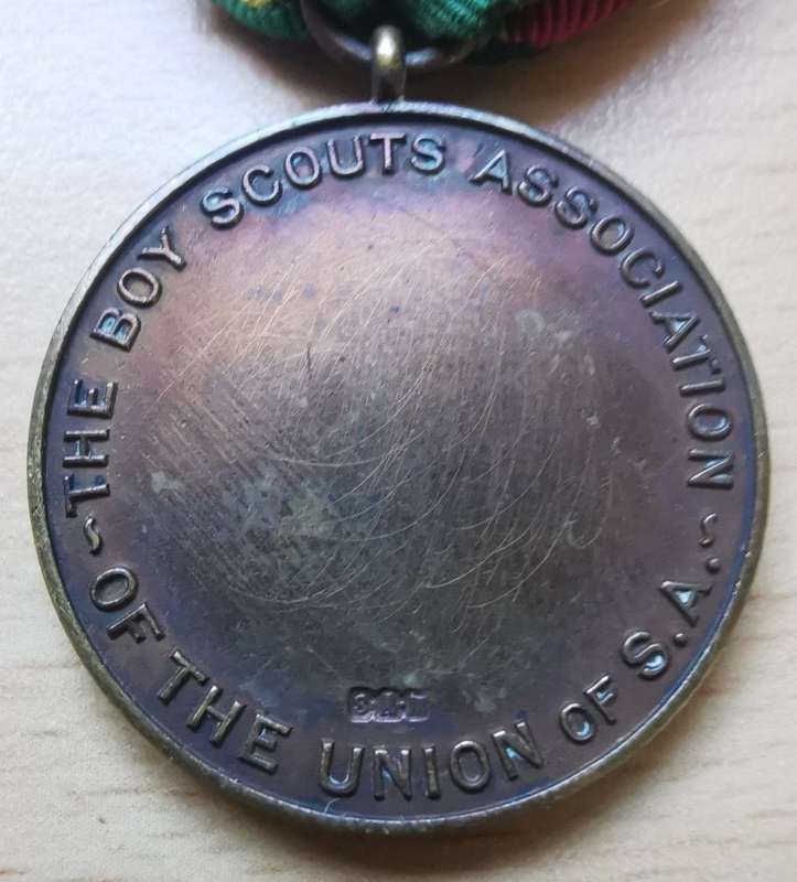Early Union of South Africa boy scouts long service medal - 30 years service