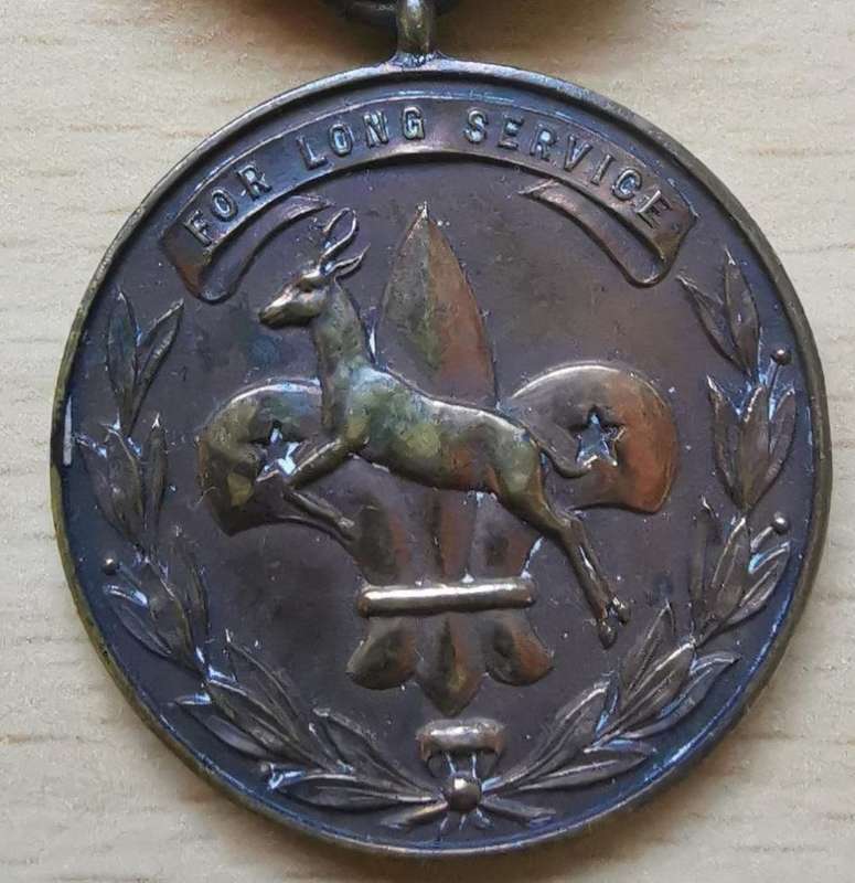 Early Union of South Africa boy scouts long service medal - 30 years service