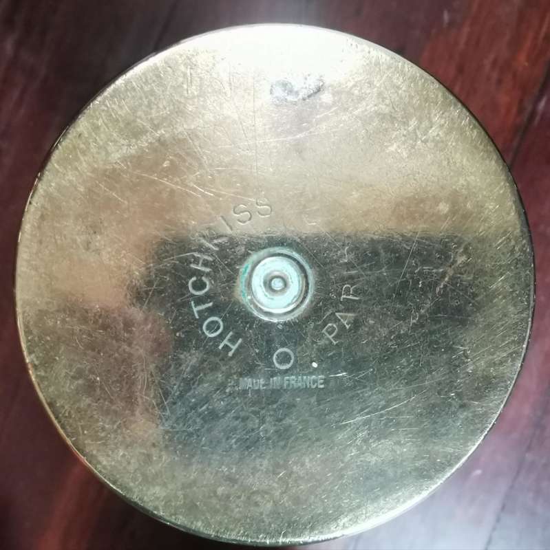 Rare French Hotchkiss 76mm (3-inch) artillery shell - no date