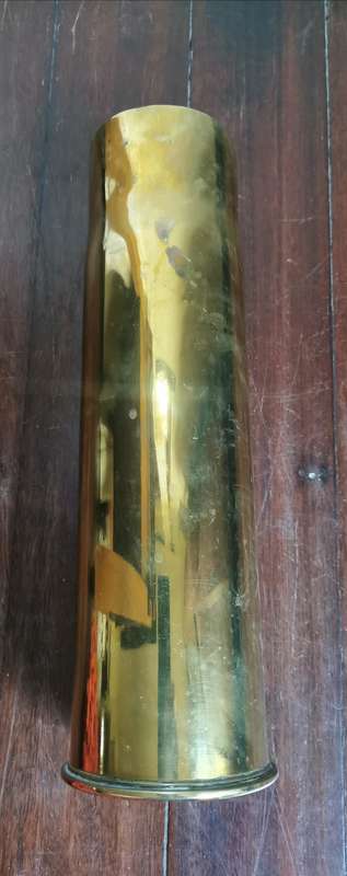 Rare French Hotchkiss 76mm (3-inch) artillery shell - no date