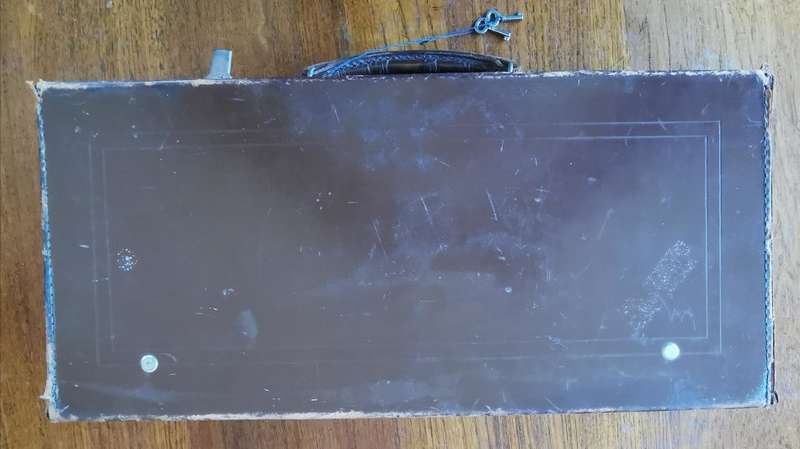 Vintage Ripley and Co large freemason leather case with original keys