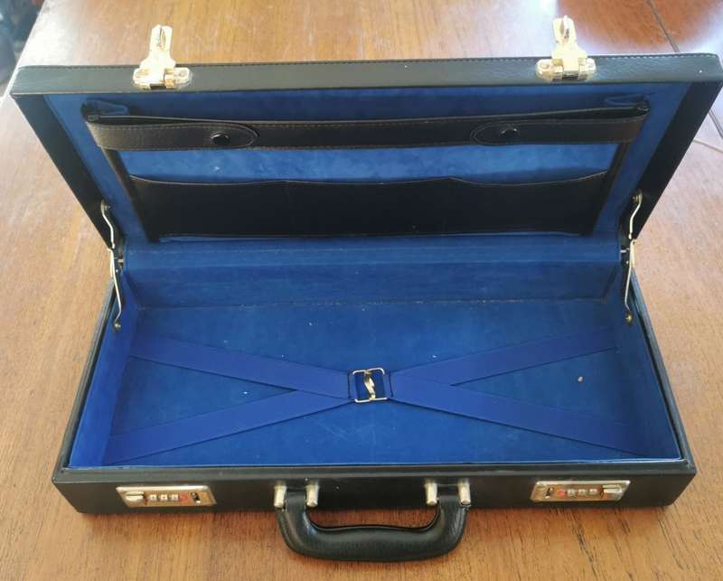 High-quality freemason black regalia hard briefcase