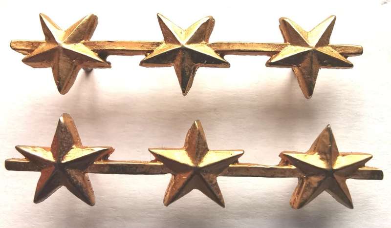 SA Fire Services District Commander pair of rank stars