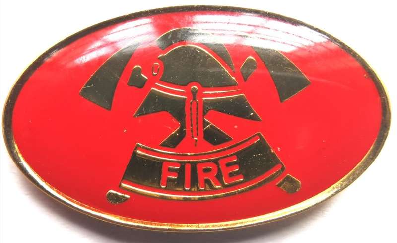 Vintage fire services lapel pin badge - Fire