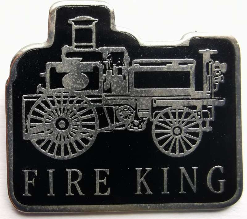 Excellent lot of 4 vintage fire services equipment lapel pin badges