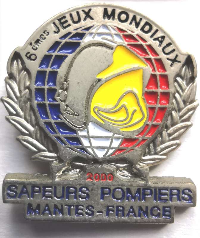 World Firefighters Games lot of 5 lapel pin badges - lot 1 of 2