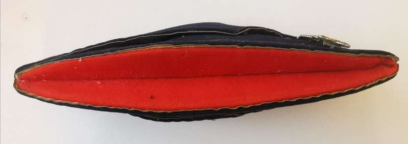 WW2 SA Army Staff Corps officer's side cap, by John Scott of Pretoria, with name tag