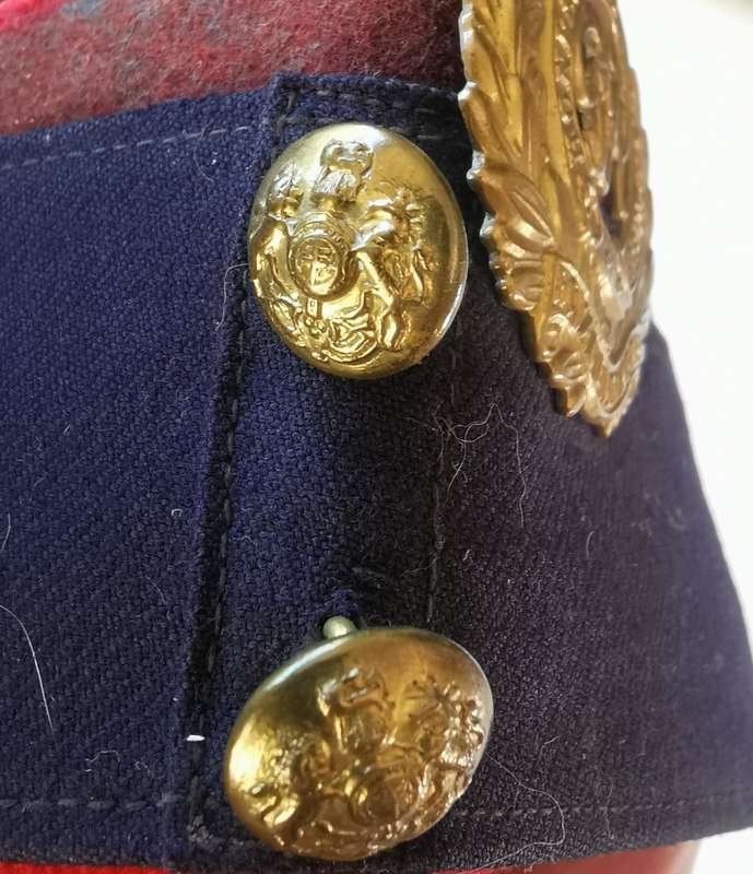 WW2 Royal Engineers officer's side cap with GvR badge