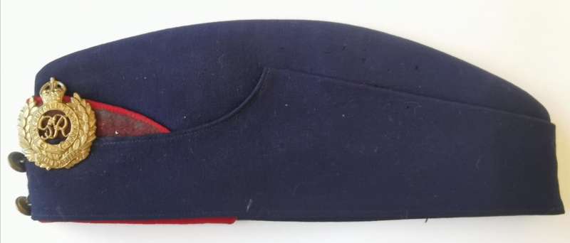 WW2 Royal Engineers officer's side cap with GvR badge