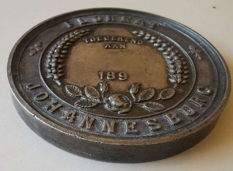 Rare ZAR Witwatersrand Landbouw Genootschap medal 1890s