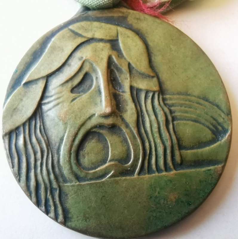Fascist Italy Dramatic Arts Trieste Provincial Competition medal Year 10 (1932) rare