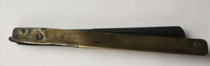 Old SA Railways Riteha straight cutthroat razor made in Germany