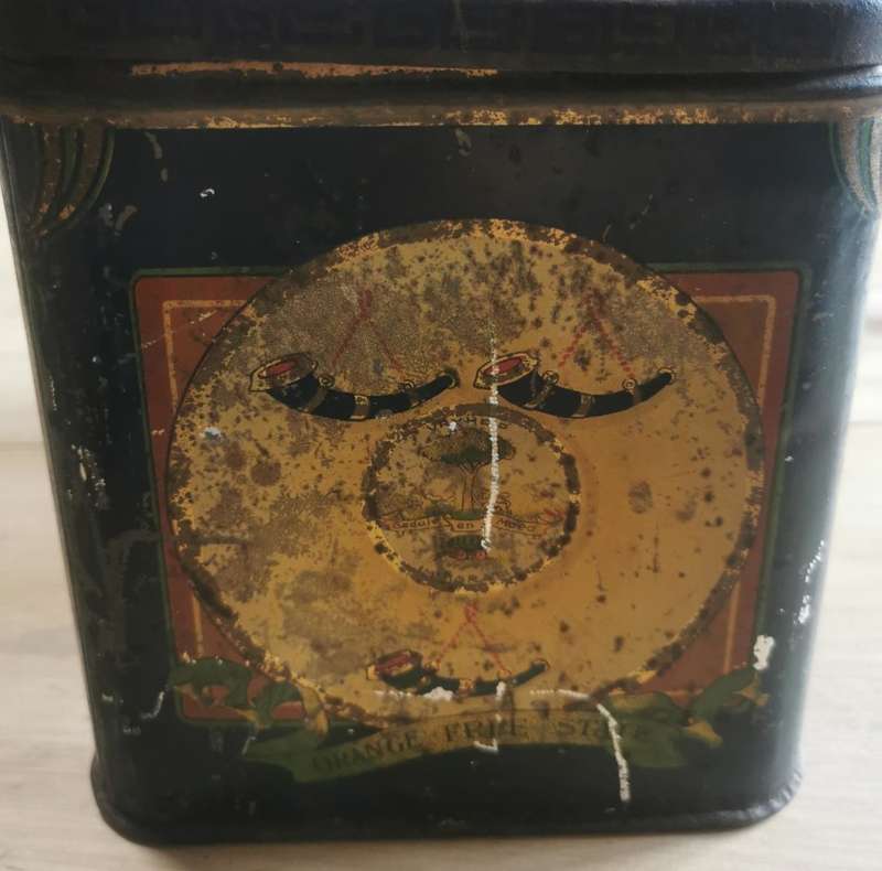 Very rare early 1900s SA Union Nectar Tea tin showing pre-Union colonies