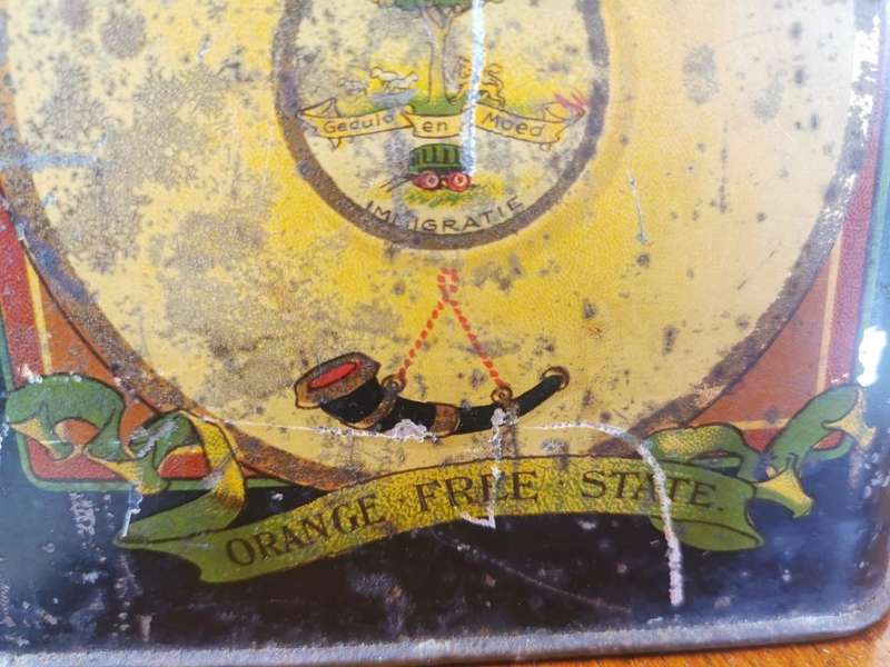 Very rare early 1900s SA Union Nectar Tea tin showing pre-Union colonies