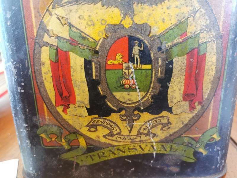 Very rare early 1900s SA Union Nectar Tea tin showing pre-Union colonies