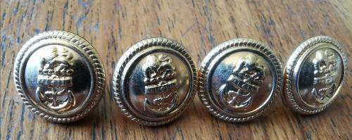 SA Dockyard Police cap badge (CO2527) plus 4 buttons
