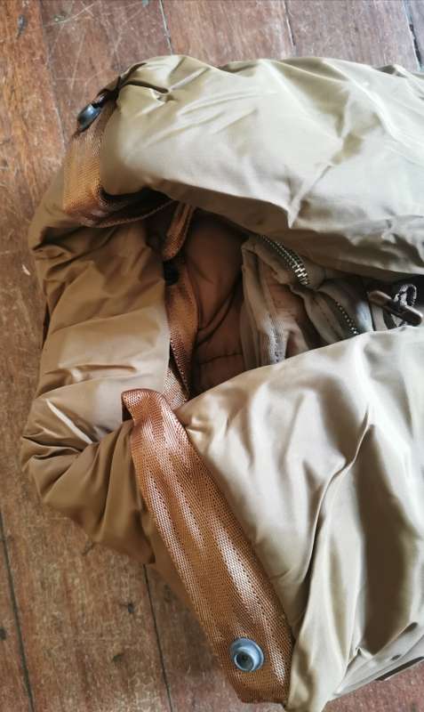 SADF 1977 Campcraft unused sleeping bag with inner and attached cover