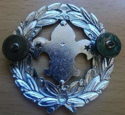 2 old SA springbok boy scout cap badges