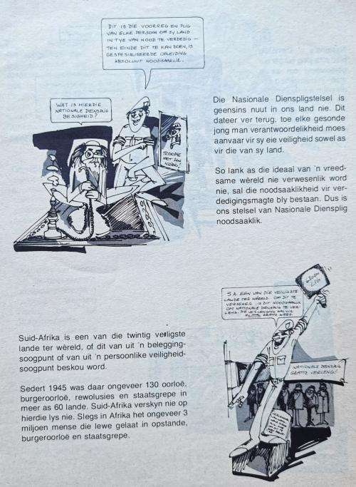 SADF 1973 Troepie Sê Troopie Says lot of 3 conscription propaganda booklets - rare