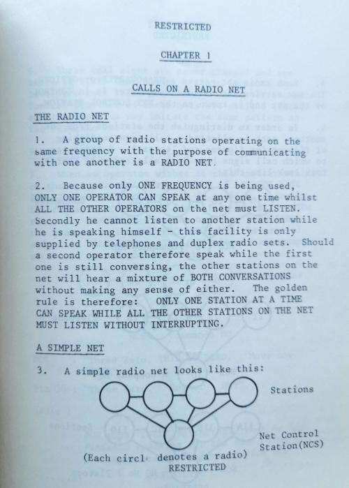 SADF 1968 Voice Procedure for Commandos booklet, issued by Director of Signals