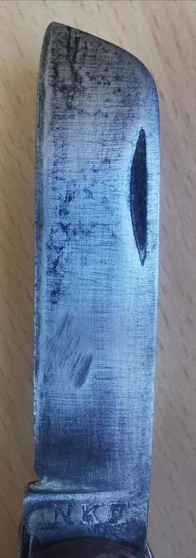 WW2 1942 Indian-made jack knife with marlin spike and tin opener