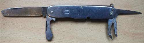 SADF stainless steel 4-tool knife with Union Defence Force military mark
