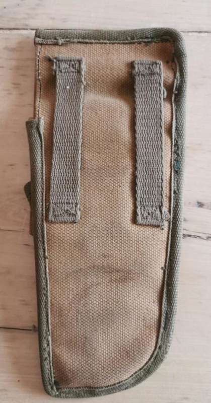 Unknown 2-tone 1970s webbing pistol holster