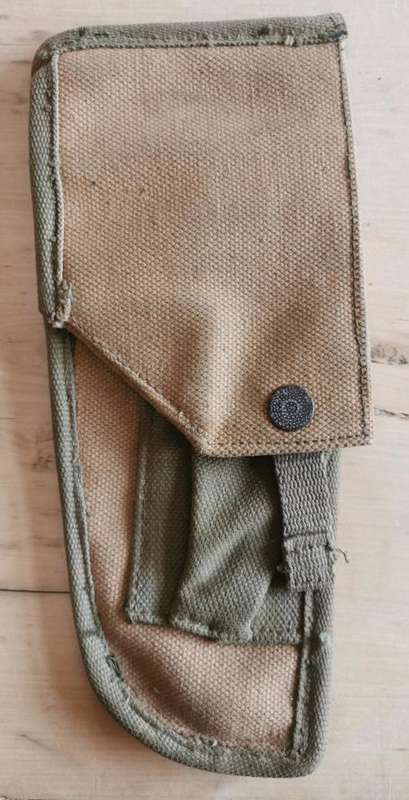 Unknown 2-tone 1970s webbing pistol holster