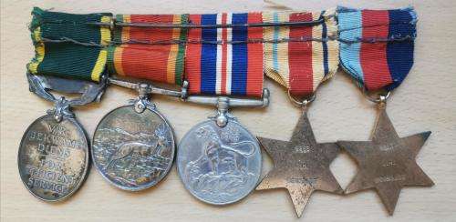 WW2 group of 5 medals including Efficiency Medal