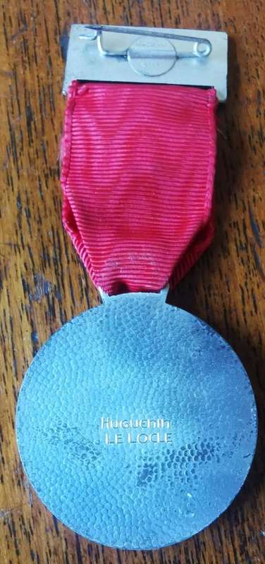 1961 Swiss Ulrich Wille shooting medal by Huguenin