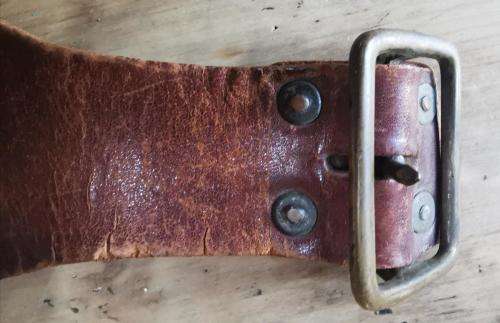 Pattern 1903 50 rounds 5-pouch .303 ammo belt bandolier plus 2 rolls of thick leather strips