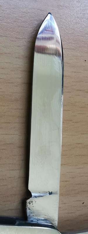 Vintage Stephenson and Wilson Sheffield stainless steel 2-blade pocket knife - Climax advertising