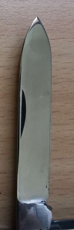 Vintage Stephenson and Wilson Sheffield stainless steel 2-blade pocket knife - Climax advertising