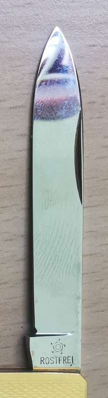 Vintage Muller and Schmidt Pfeilring Solingen rostfrei letter opener and knife - looks unused