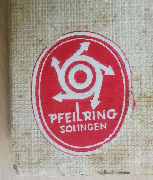 Vintage Muller and Schmidt Pfeilring Solingen rostfrei letter opener and knife - looks unused
