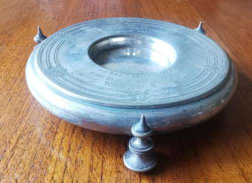 1868 Silver-Plated Stand by Captain Temple Godman