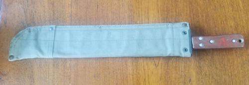 Rare Rhodesian BSAP Teka machete with scabbard