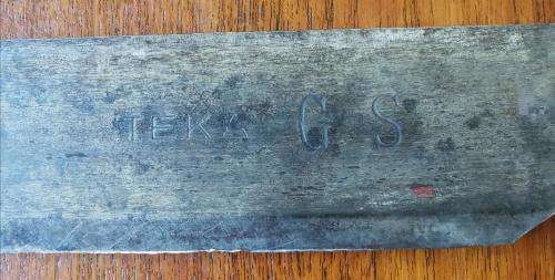 Rare Rhodesian BSAP Teka machete with scabbard
