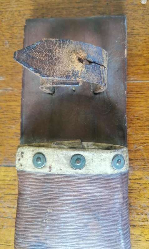 Well-used old police machete in Jabez Cliff of Walsall leather sheath 1934